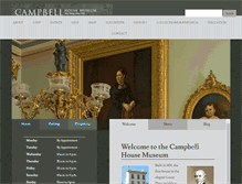 Tablet Screenshot of campbellhousemuseum.org